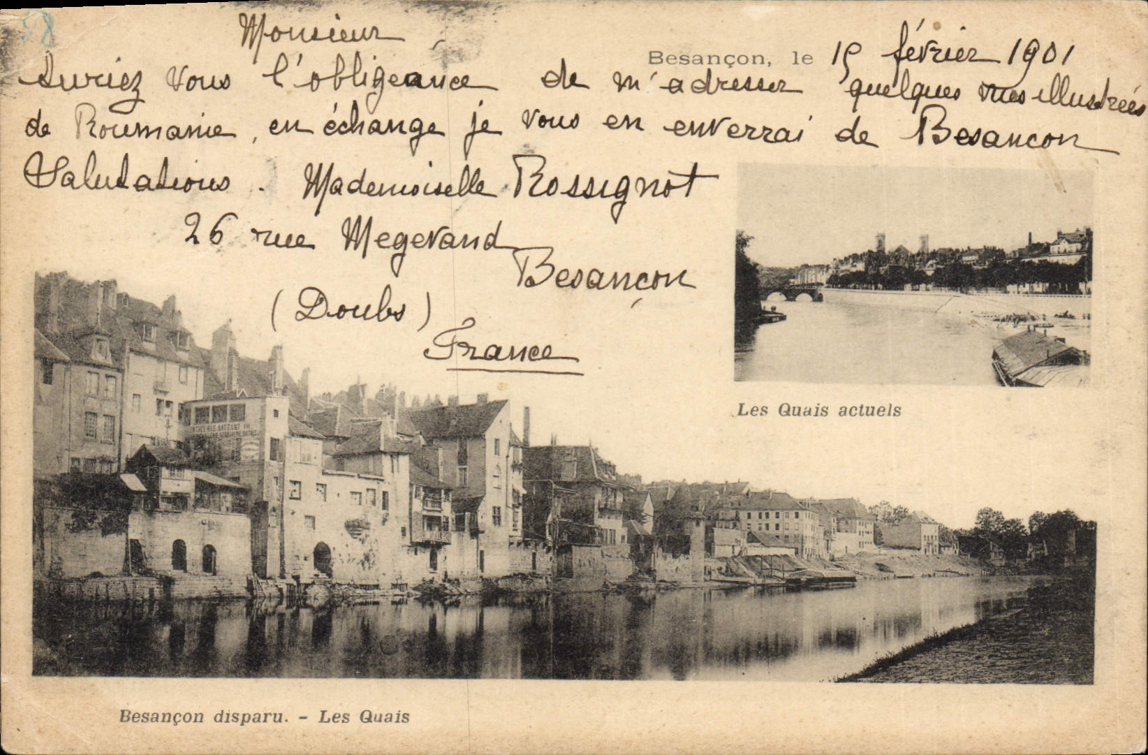 Besançon disparu — Les Quais — Les Quais actuels — Éditions de Besançon