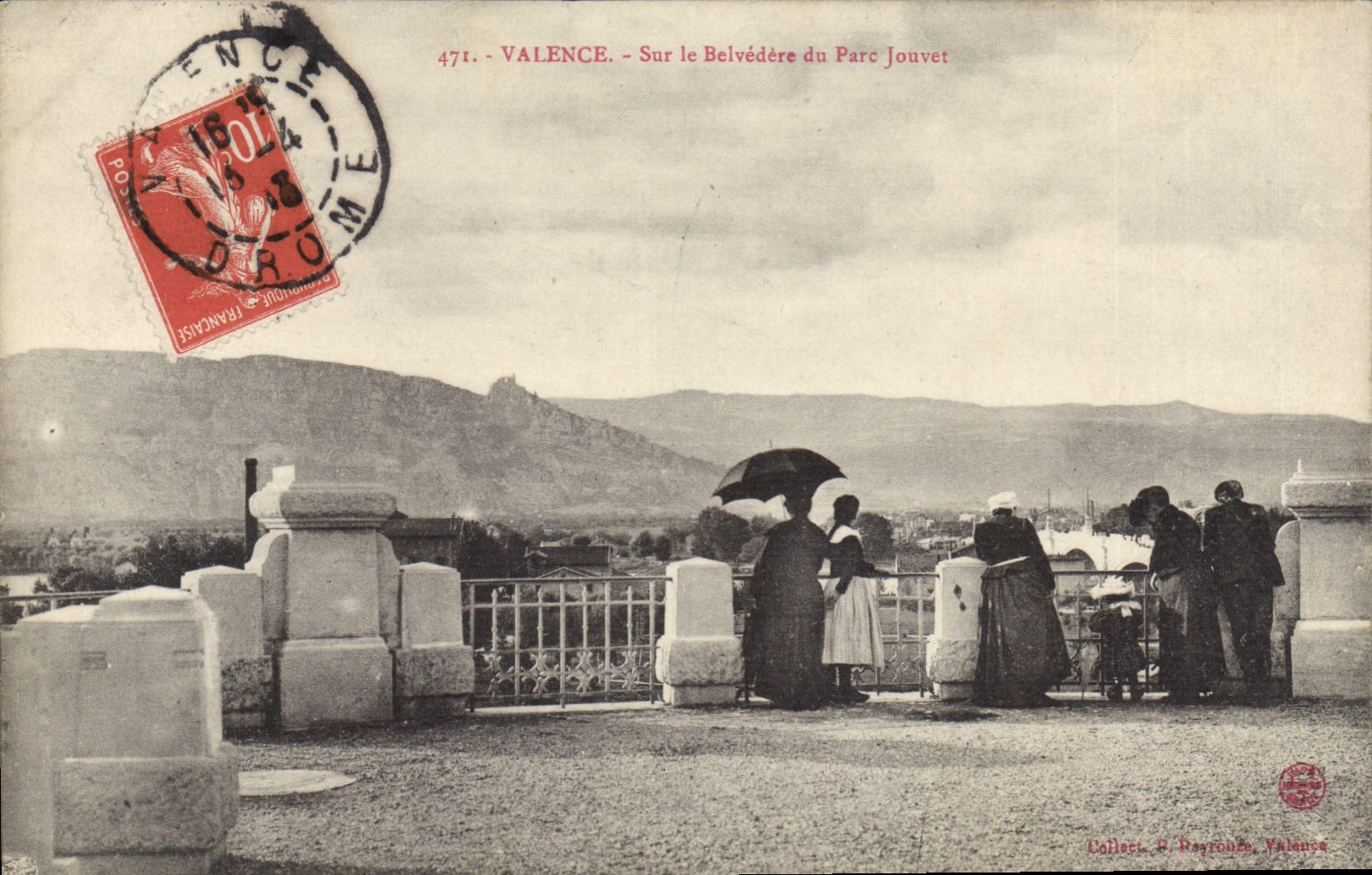 Valence - Sur le Belvédère du Parc Jouvet — Collect. P. Rayrouze, Valence, n° 471