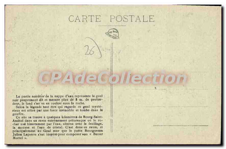 Bourg-Saint-Andéol — Le Goul Noir — Edition Laurent, Tabac, n°20 — Reverso