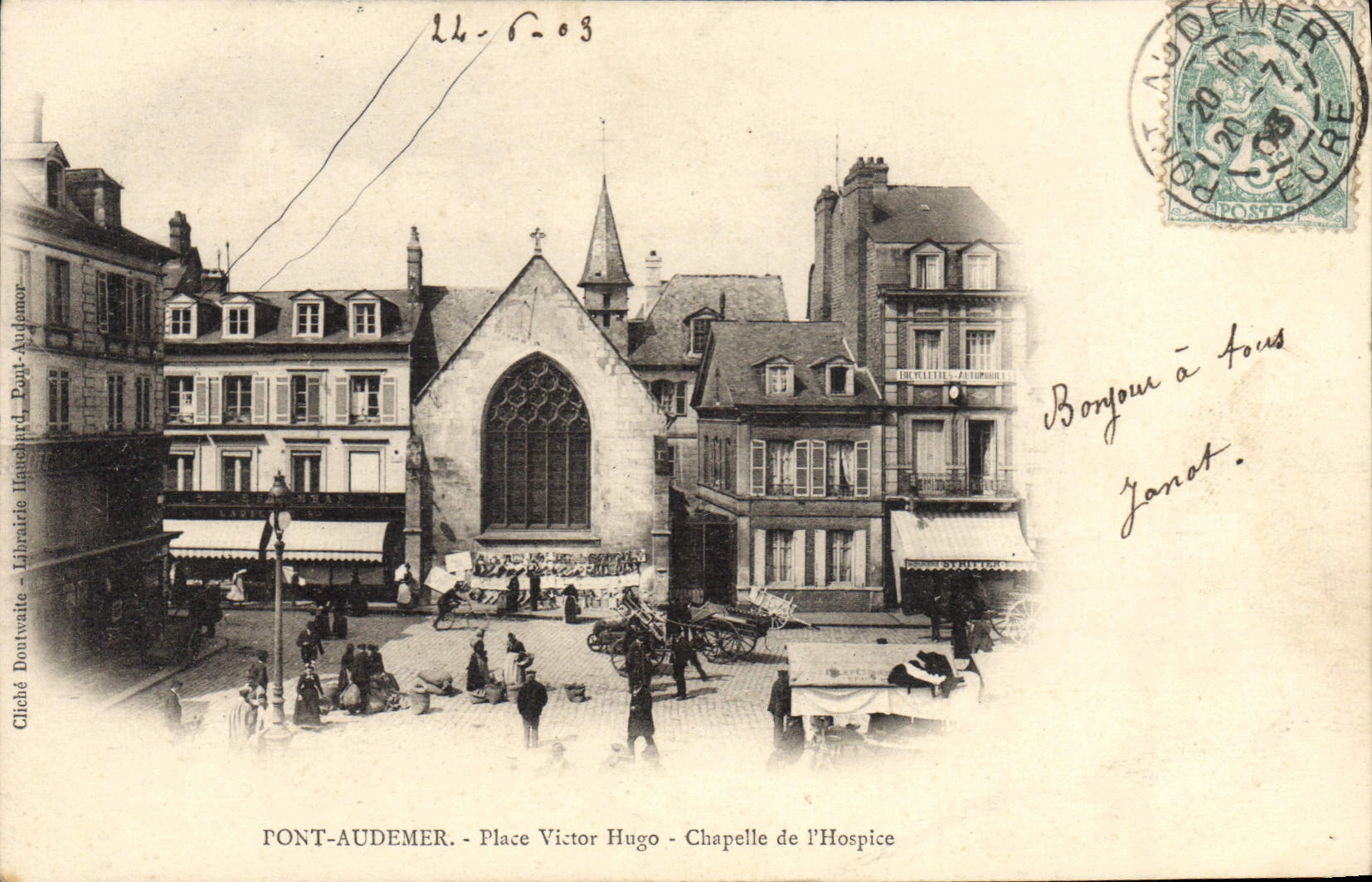 Pont-Audemer - Place Victor Hugo - Chapelle de l'Hospice — Gliché Doutwaite, Paul Audemor