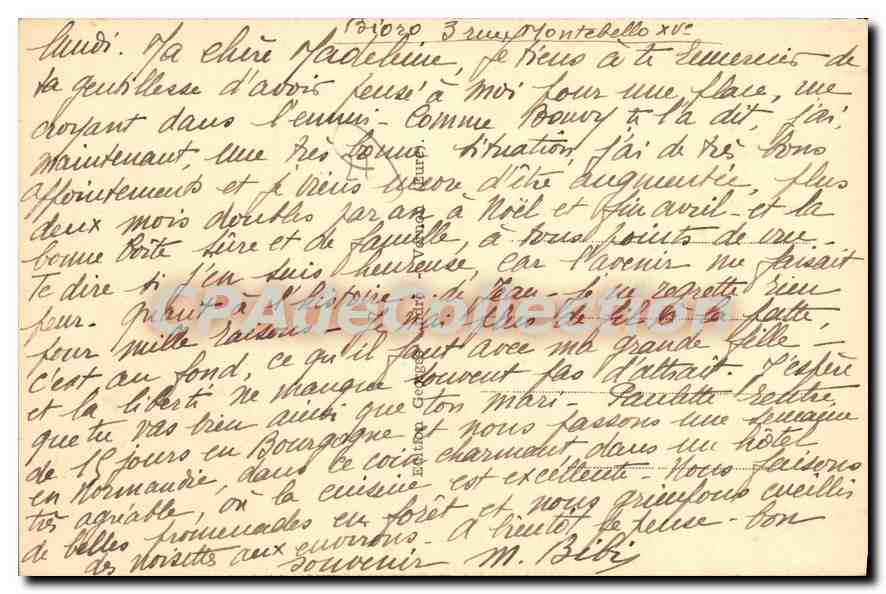 Vernon (Eure) - L'Église, une vieille maison et les collines — André — Verso
