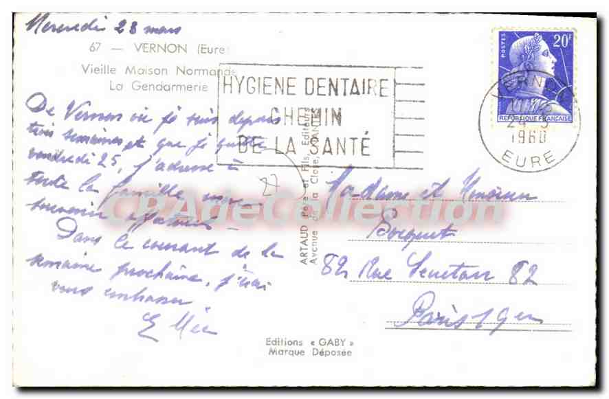 Vernon (Eure) — Vieille maison normande à colombages — Éditions « GABY » — Reverso