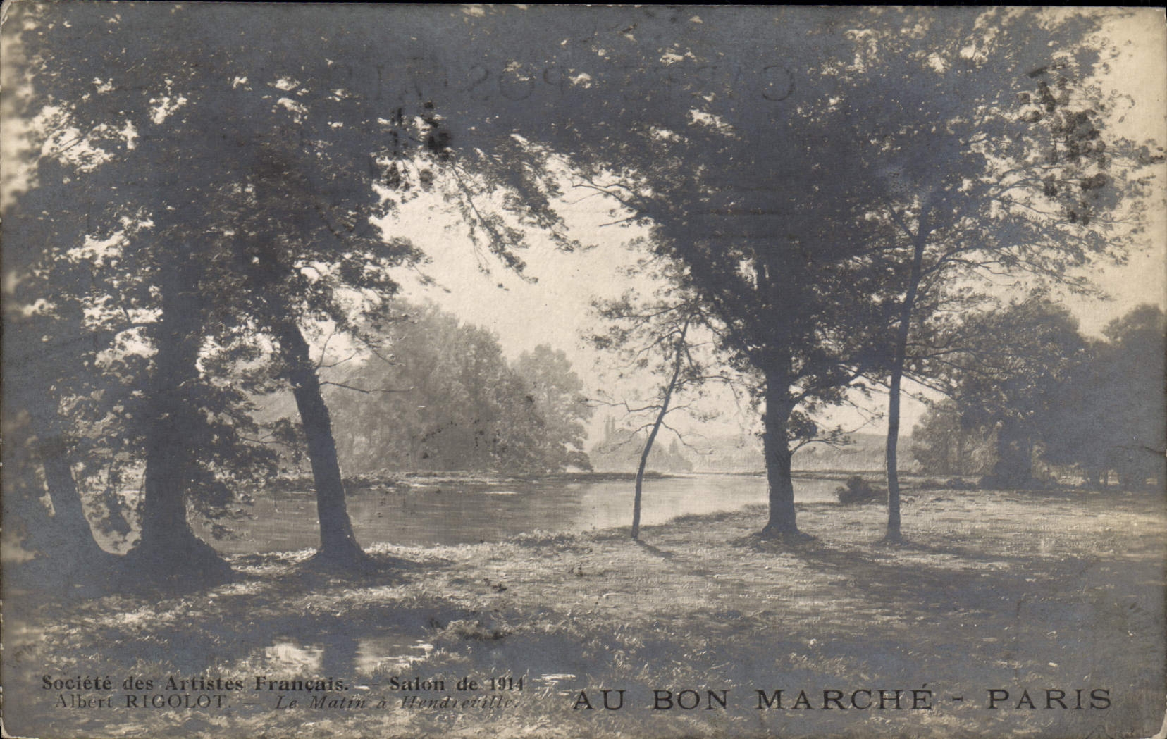 Le Matin à Hendreville — Salon de 1914 — Albert RICOLOT — AU BON MARCHÉ - PARIS