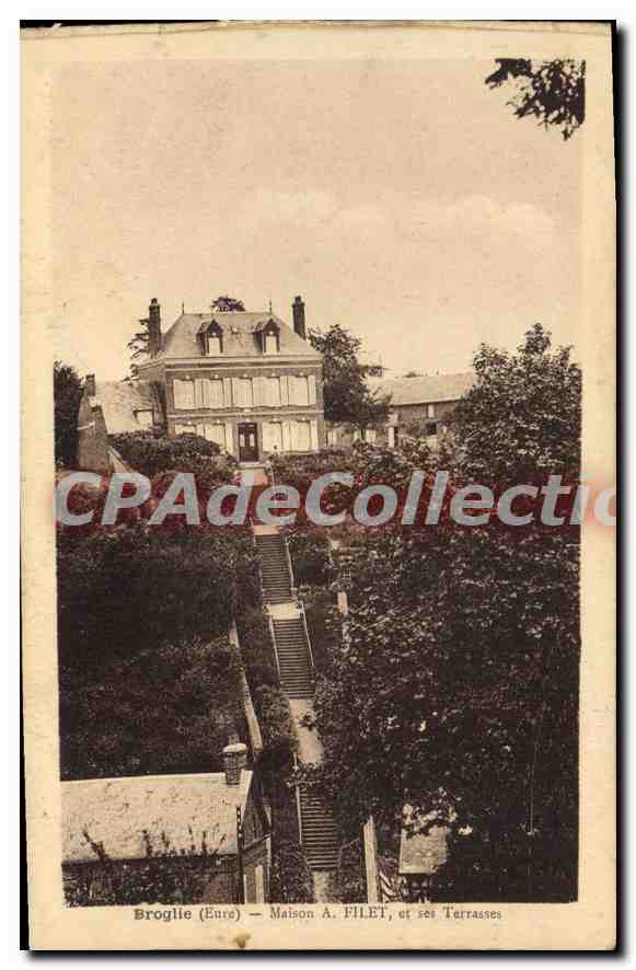 CPA Broglie Maison FILET Et Ses Terrasses