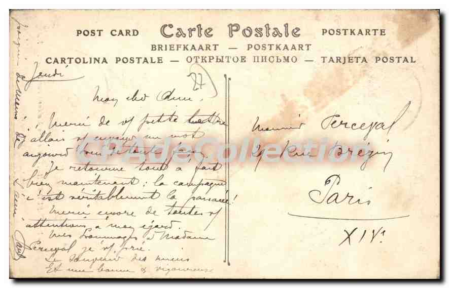 CPA Pacy Sur Eure Vieilles Maisons sur I'Eure — Rückseite