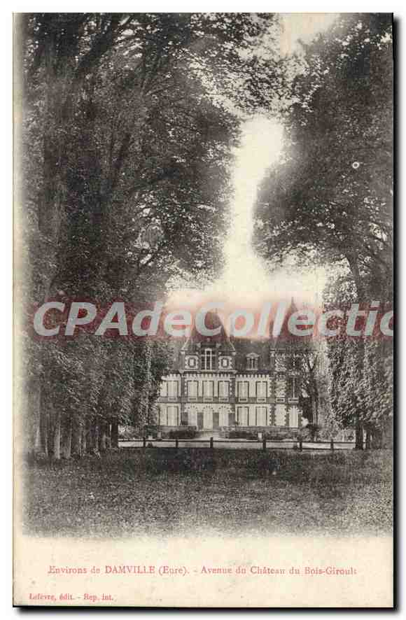 Environs de DAMVILLE (Eure) — Avenue du Château du Bois-Giroult — Lefèvre, édit. - Rep. int.