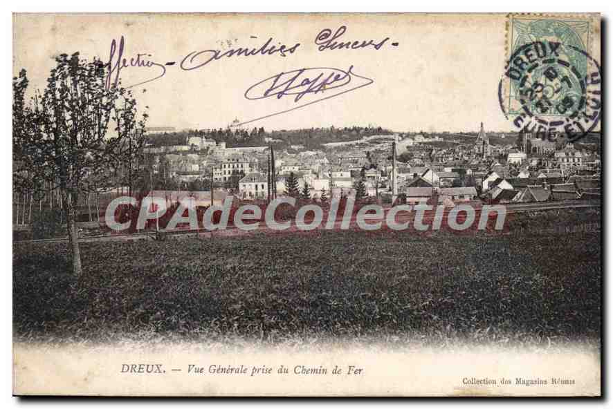 CPA Dreux Vue Generale Prise Du Chemin De Fer