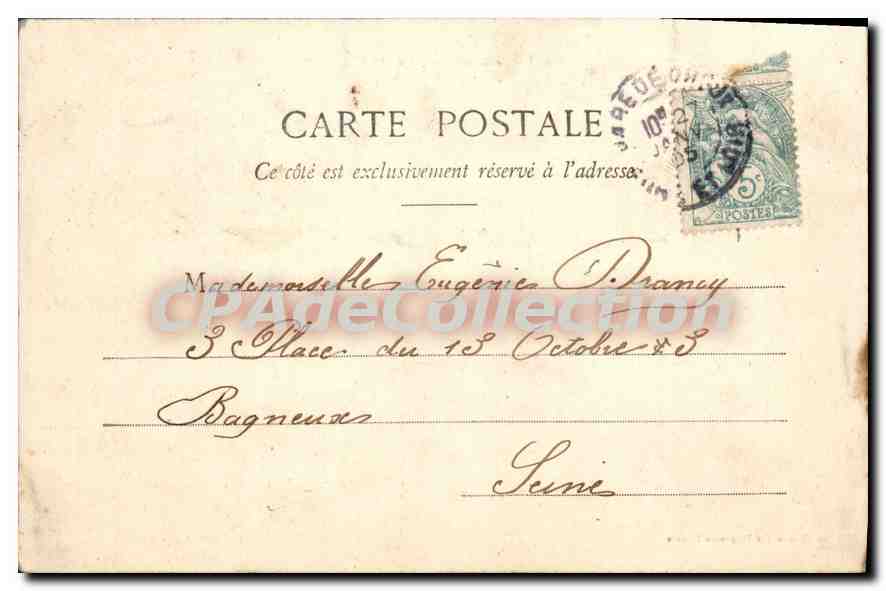 CPA Dreux Arsenal Place St Gilles — Verso