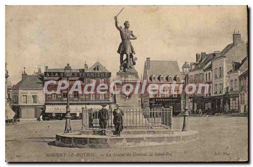 Nogent-le-Rotrou — La Estatua del General de Saint-Pol — ND-Phot