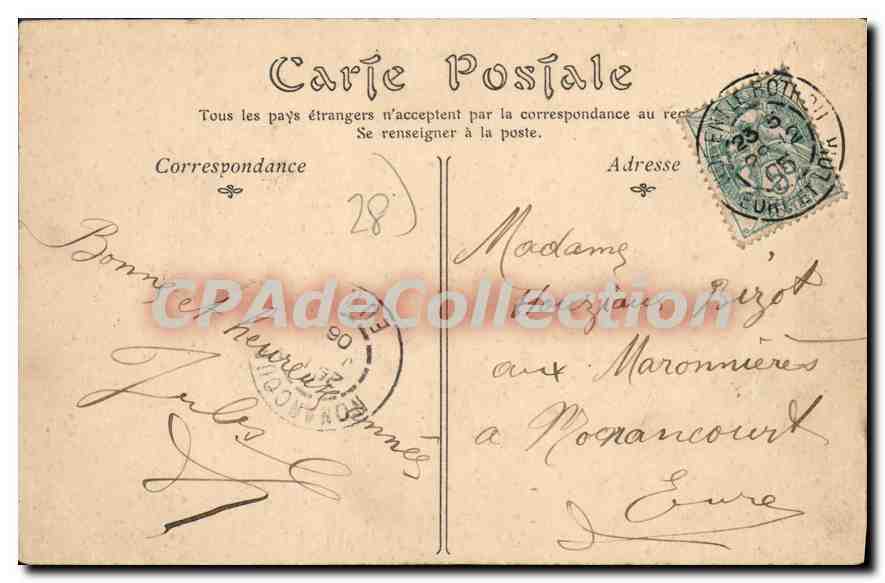 Nogent-le-Rotrou — La Estatua del General de Saint-Pol — ND-Phot — Reverso