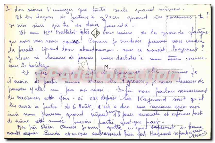 CPA Nogent Le Roi Votre Sante — Rückseite
