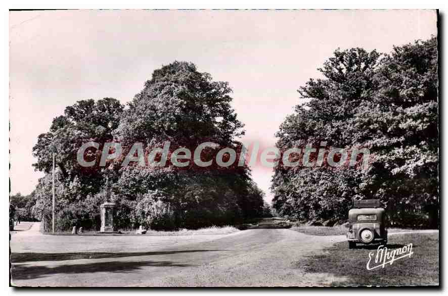 CPA Chateauneuf En Thymerais Le Calvaire Et I'Entree De La Foret