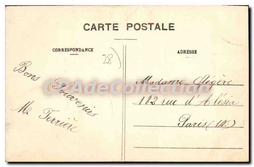 CPA Gallardon Vue D'Ensemble — Verso