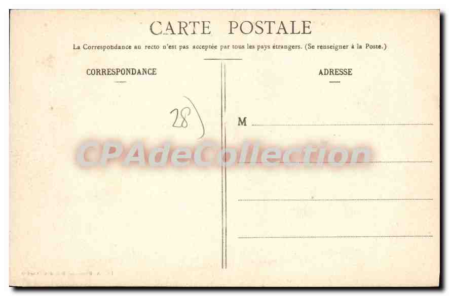 CPA Chateau De Baronville Cote Sud — Verso
