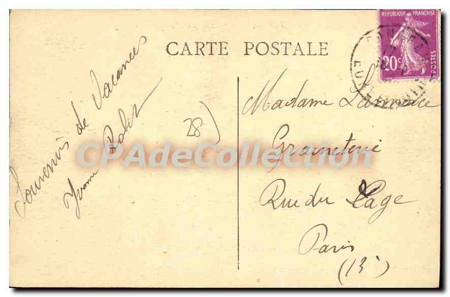 CPA Dangeau Boutonvilliers La Chapelle Et Le Chateau — Verso