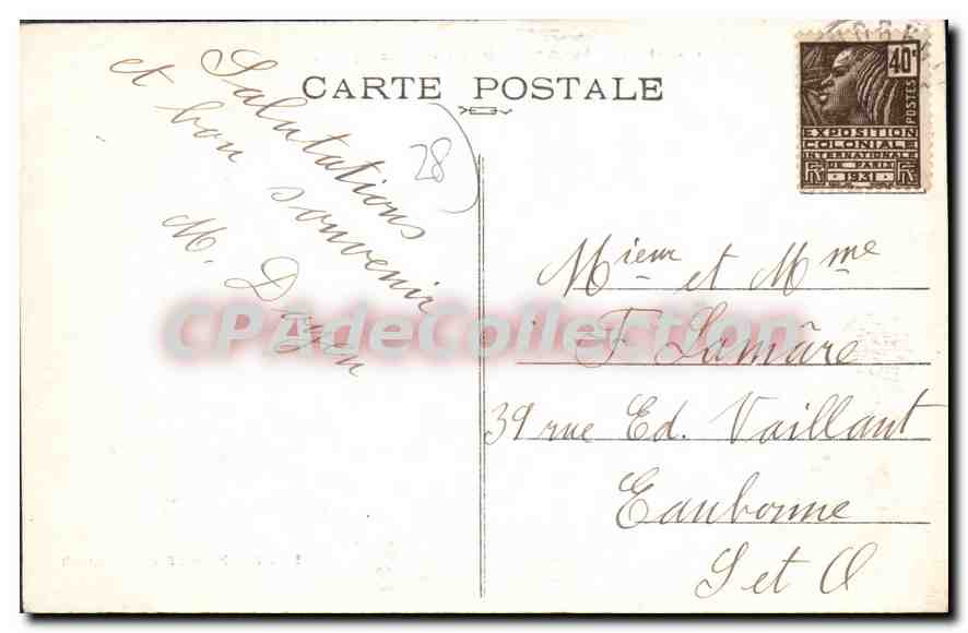 Nogent-le-Roi (E.-et-L.) — Vista sul castello presa dal campanile — M. Mignon, Editore a Berhault — Verso