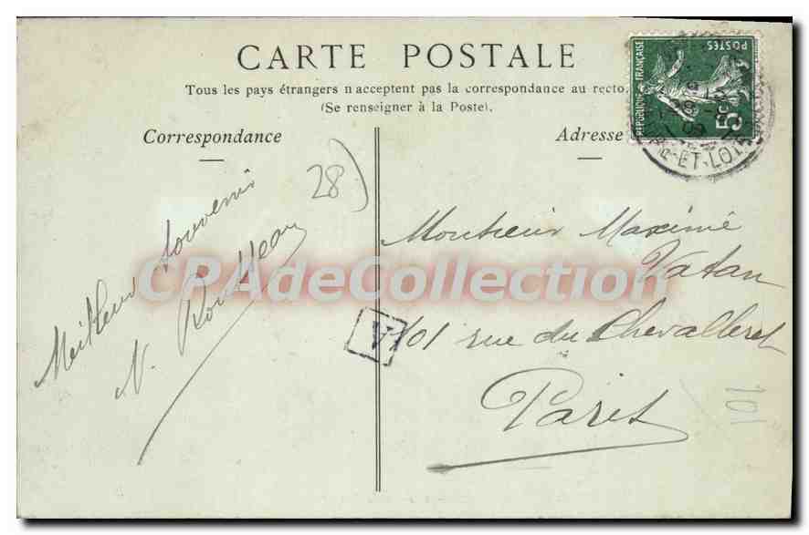 Berchères-sur-Vesgre — Vue sur la Vesgre — Verso