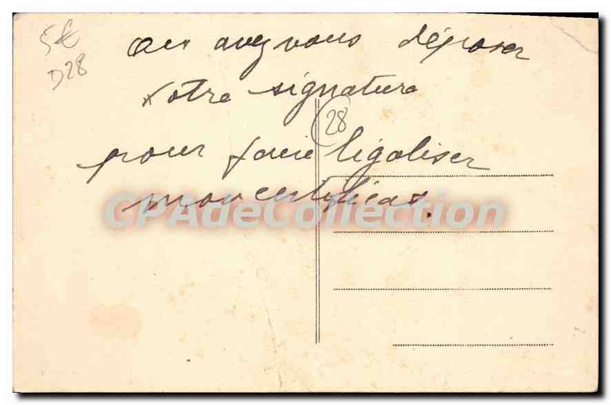CPA Piscine D'Epernon — Verso