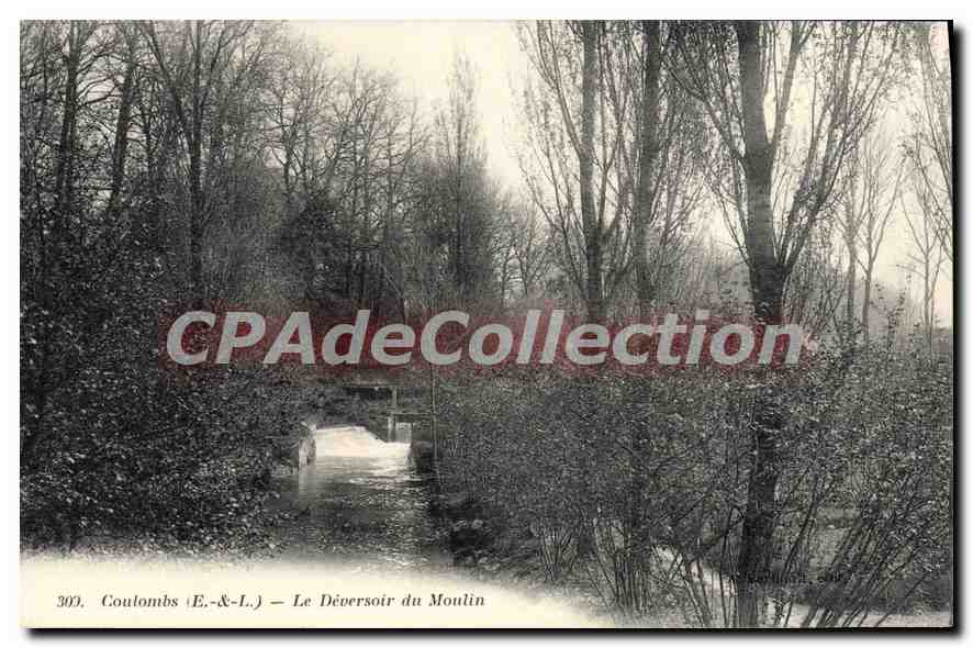CPA Coulombs Le Deversoir Du Moulin