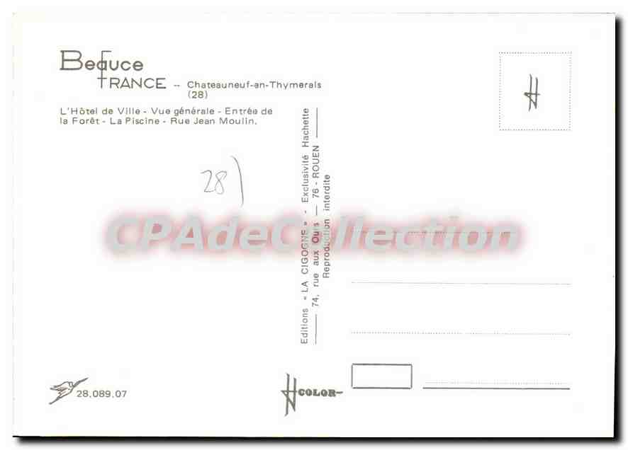 CPSM Chateaunenf En Thymerais — Verso