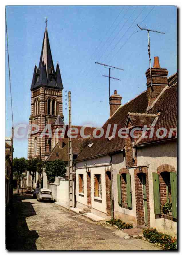 CPSM Chateaunenf En Thymerais La Rue De La Lune Et I'Eglise
