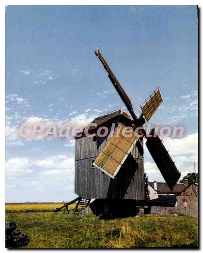 CPSM Ouarville Moulin A Vent