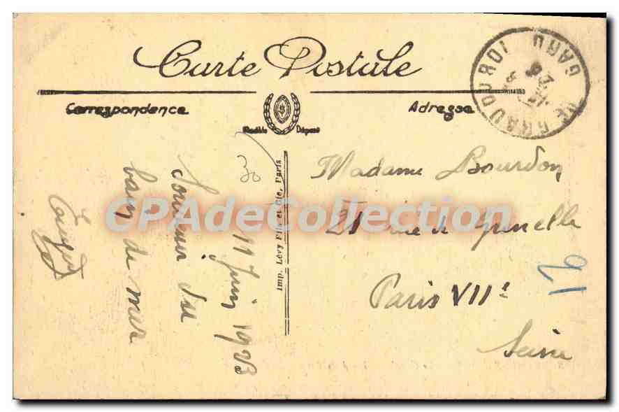 CPA Le Grau Du Roi Le Canal Les Deux Rives — Rückseite