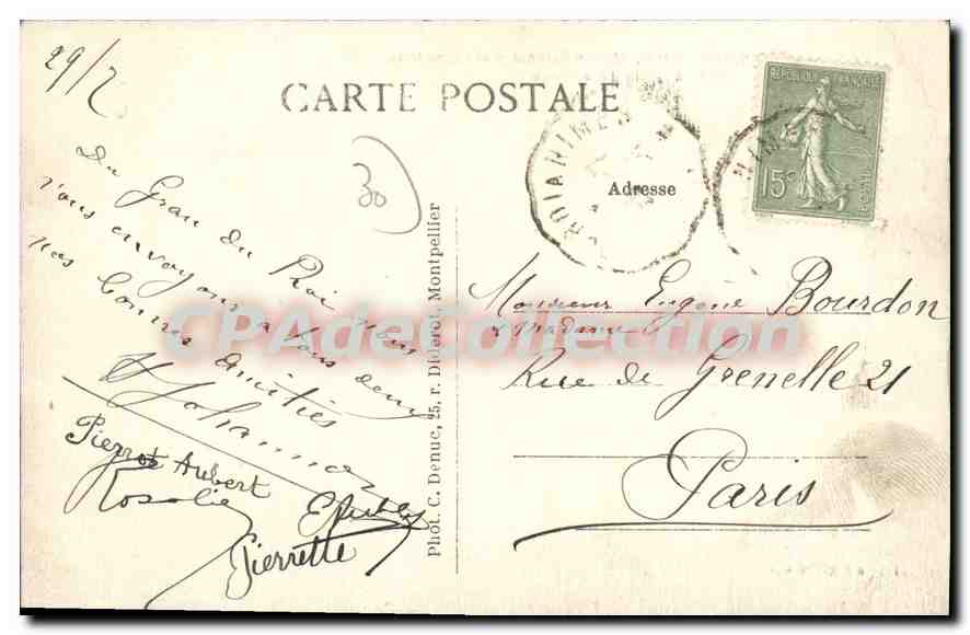 CPA Le Grau Du Roi Vue Generale De La Plage — Rückseite