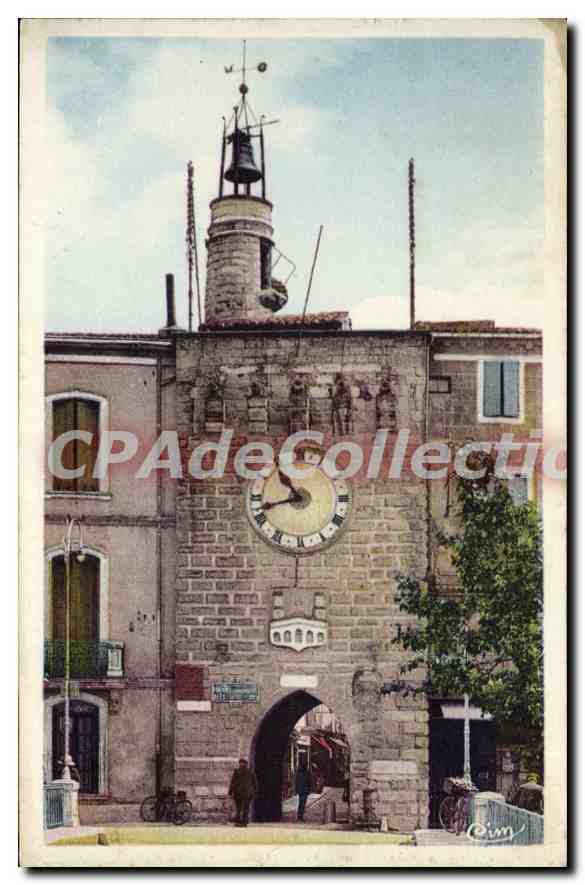CPA Sommieres La tour De l'Horloge