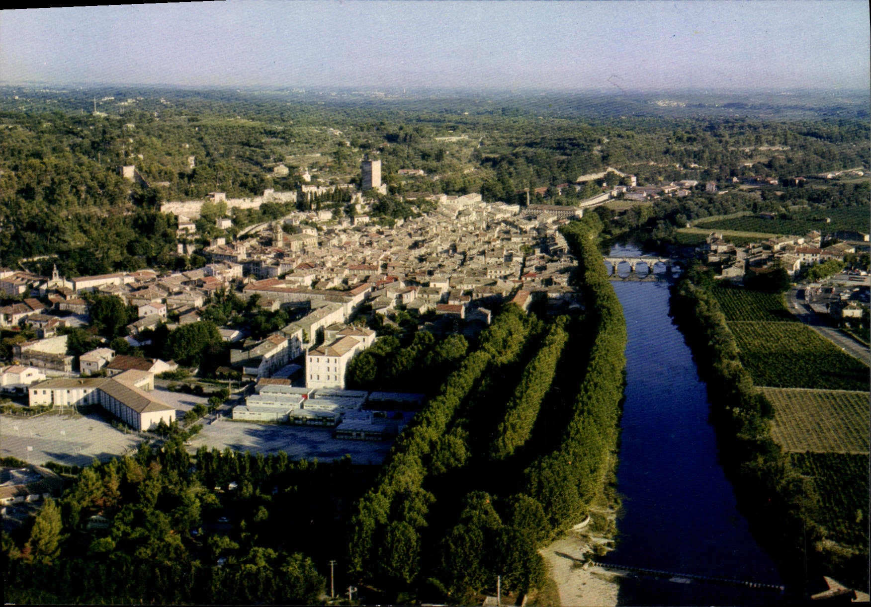 CPSM Sommieres Vue Panoramique De La Cite Romaine