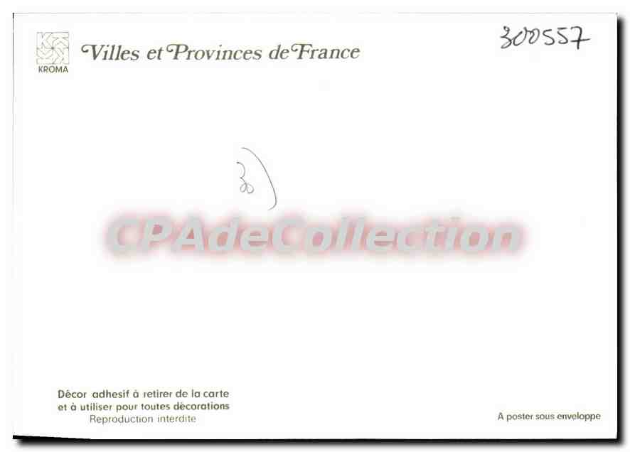 CPSM Sommieres Villes Et Provinces De France blason adhésif — Rückseite