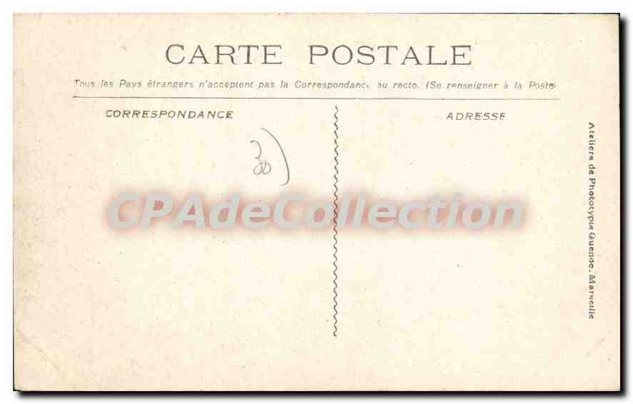 CPA Villeneuve Les Avignon Vue Generale — Rückseite