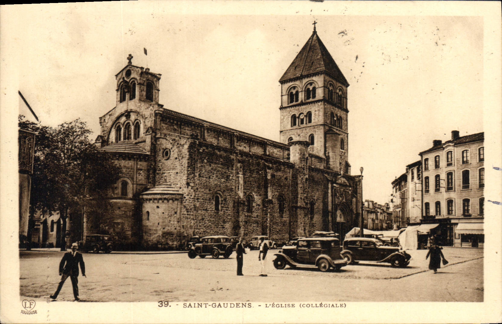 Saint-Gaudens - L'église (collégiale) — Édition L'F Toulouse, n°39 - Anverso