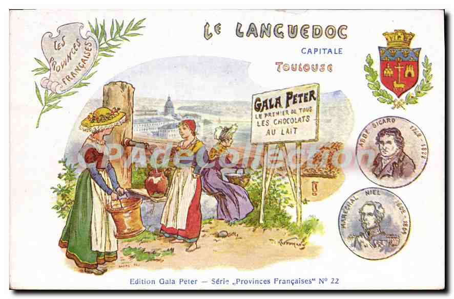 Le Languedoc — Capitale Toulouse — Edition Gala Peter — Série 'Provinces Françaises' N° 22