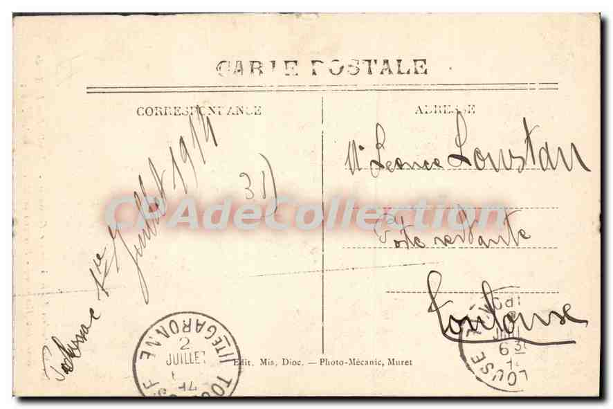 Sanctuaires dédiés à Sainte Germaine - Chapelle dans l'église de Bondigoux (Hte-Gne) - Peintures de M. l'Abbé Moussié, 1913 — Verso