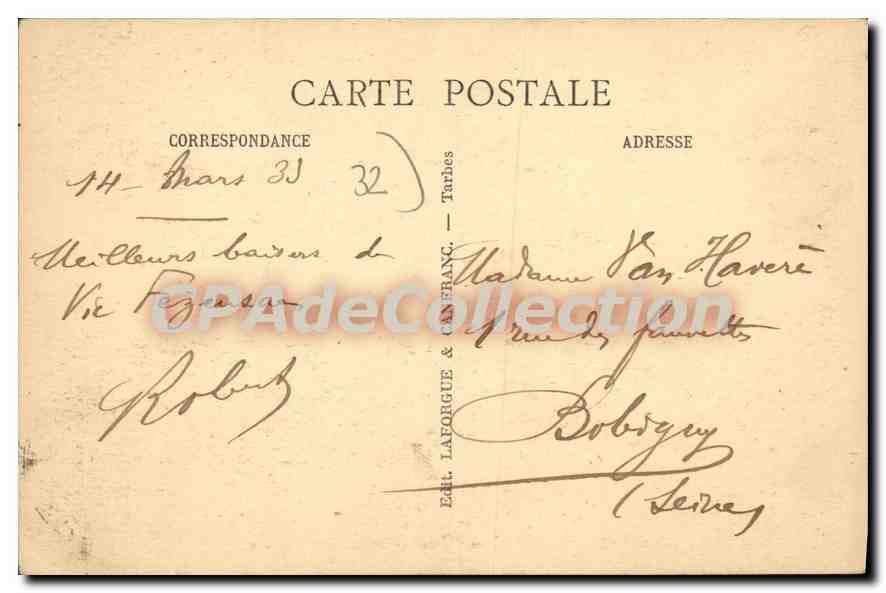 Vic-Fzensac (Gers) — Tour du Chapitre XVᵉ siècle — éditeur LARMAC — Back