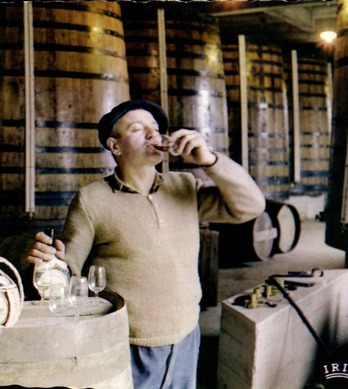 CPSM Gascogne Pittoresque Pays De L'Armagnac son Bouquel rechauffé dans la Main annonce le Plaisir d
