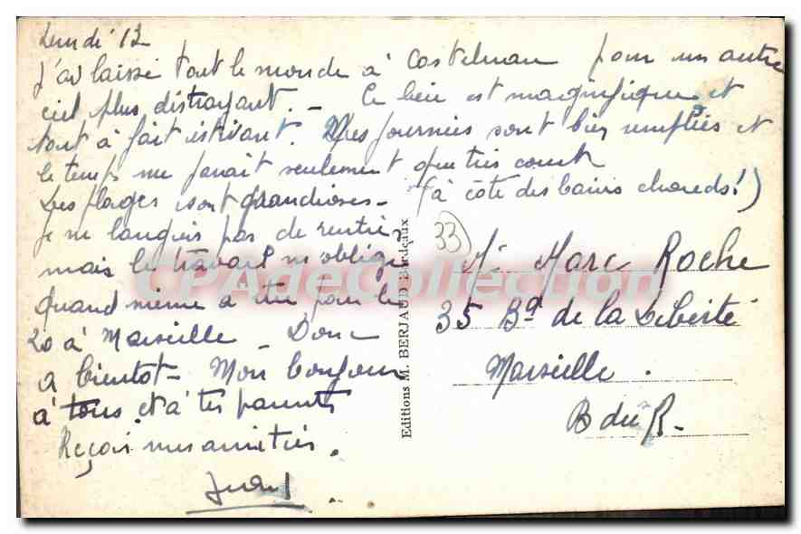 ANDERNOS les BAINS — La Jetée ; Marée Haute — Tito — Rückseite