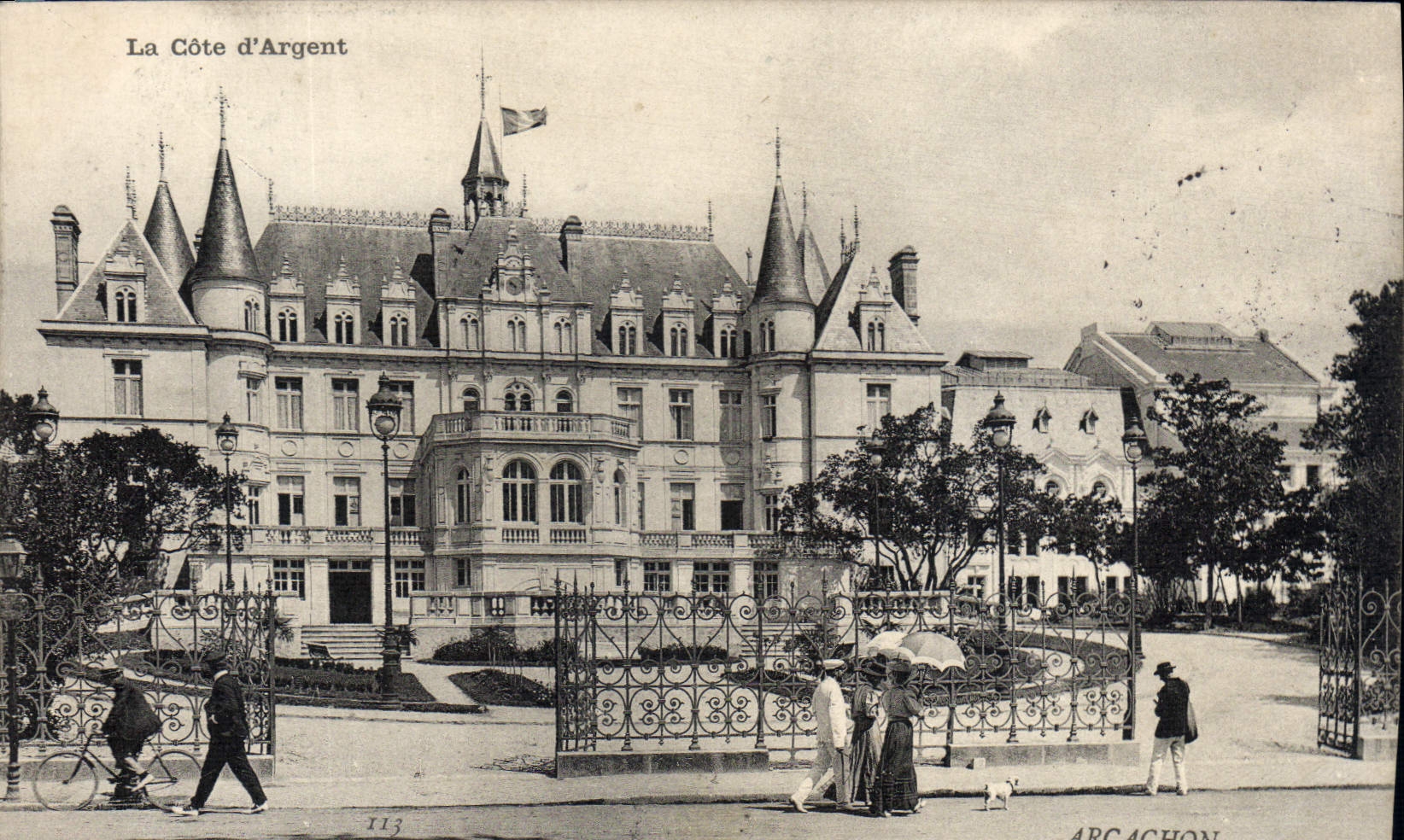 La Côte d'Argent — château à Arcachon — éditeur ARCACHON, n° 113