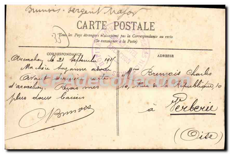 Arcachon - Côte d'Argent - Das Strandkasino - BR 4212 — Rückseite