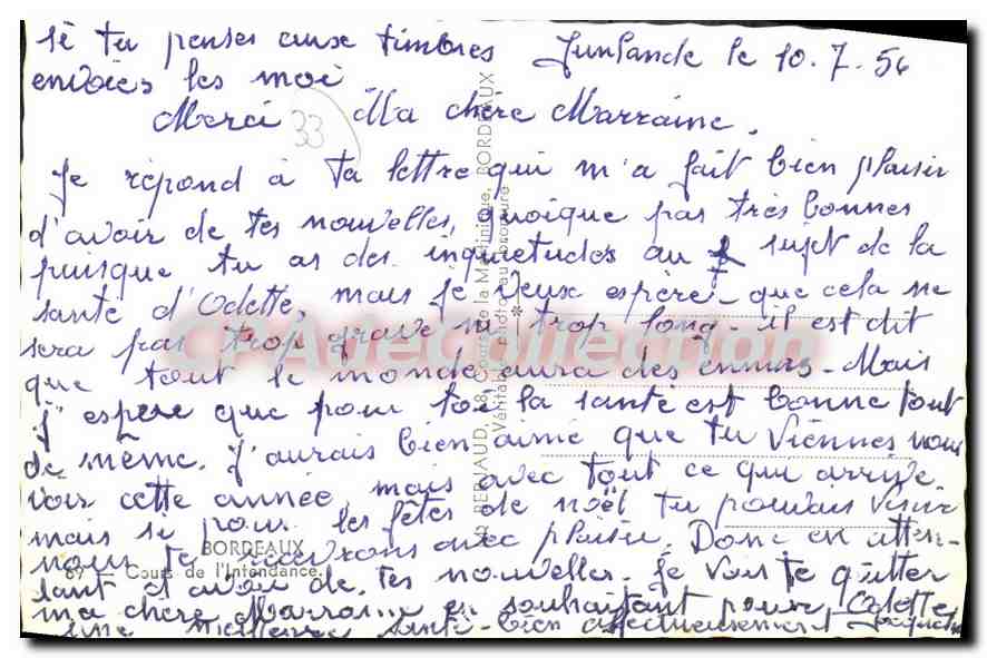 Place de la Comédie — Nîmes — éditeur anonyme, n° de série non visible — Reverso