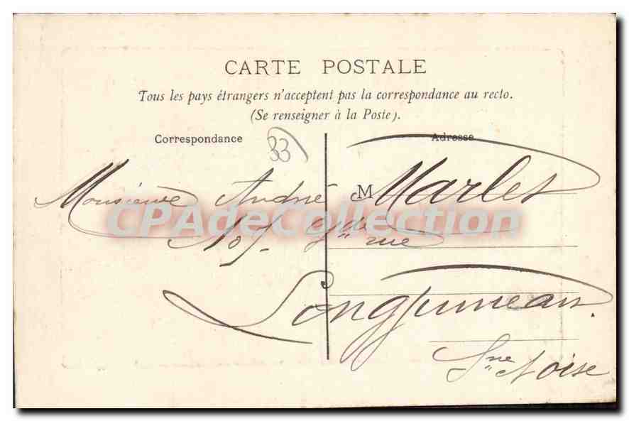 CPA Bordeaux Vue de la Rade — Verso