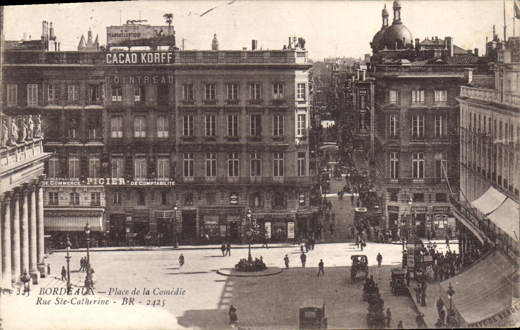 Bordeaux — Plac Komedii — Rue Ste-Catherine — BR - 2425