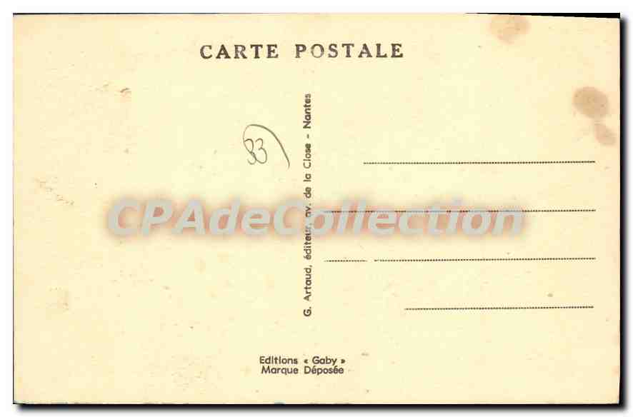 CPA Saint Andre de Cubzac Chateau du Bouilh — Back