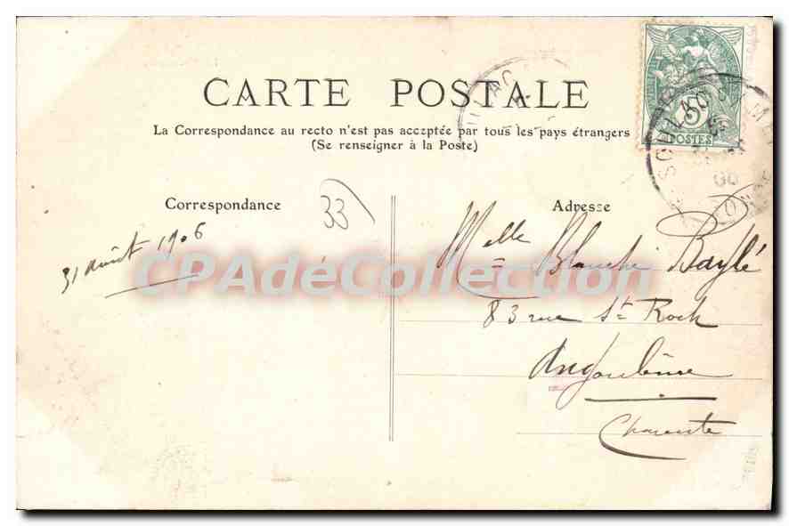Soulac-sur-Mer — Le Monastère des Bénédictins — Édition des Nouvelles Galeries — n°26 — Back