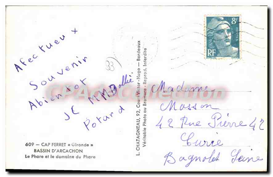 Phare et domaine du phare — Cap Ferret — Gironde — Éditeur Elcé — Reverso