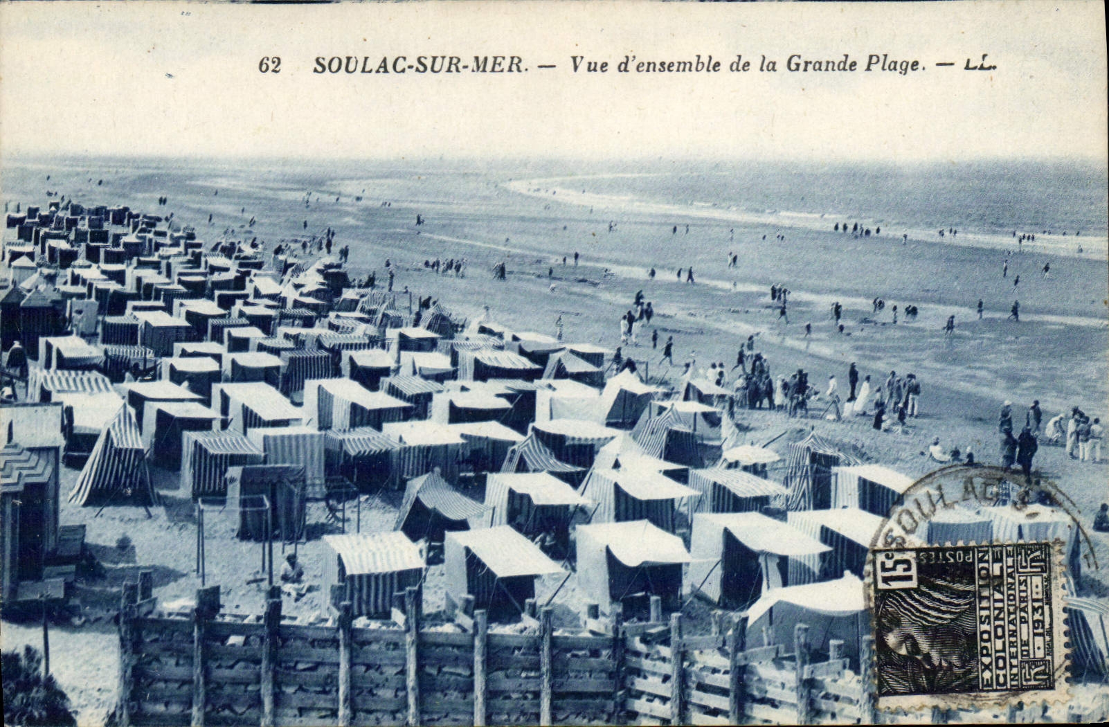 SOULAC-SUR-MER — Vista general de la Grande Plage — L.L.