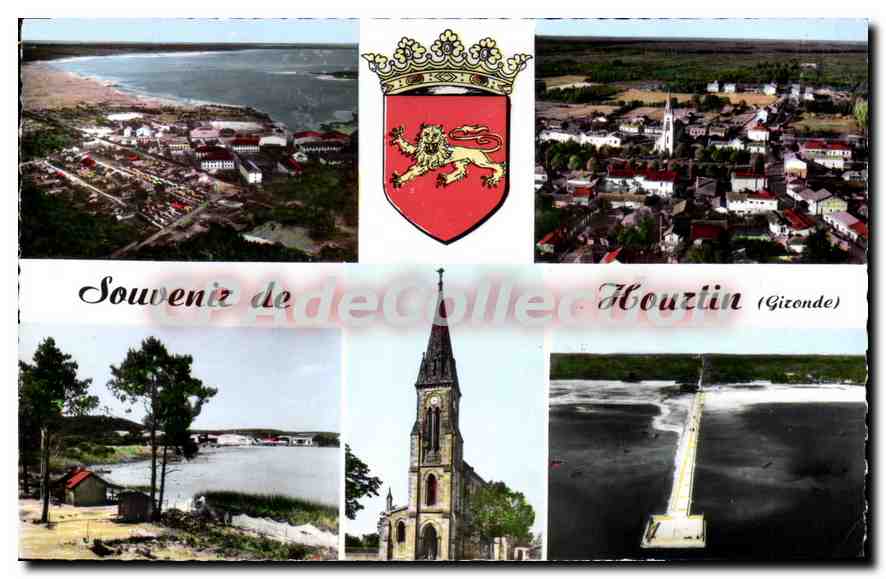 Hourtin (Gironde) — vue aérienne et monuments — éditeur De Collection