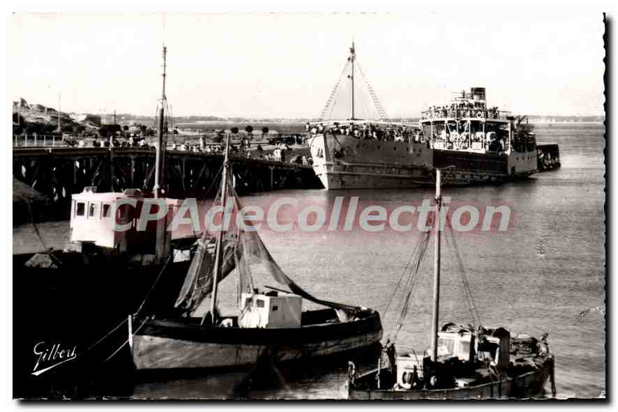 Soulac-sur-Mer — Port avec vapeur et bateaux — Gilbet