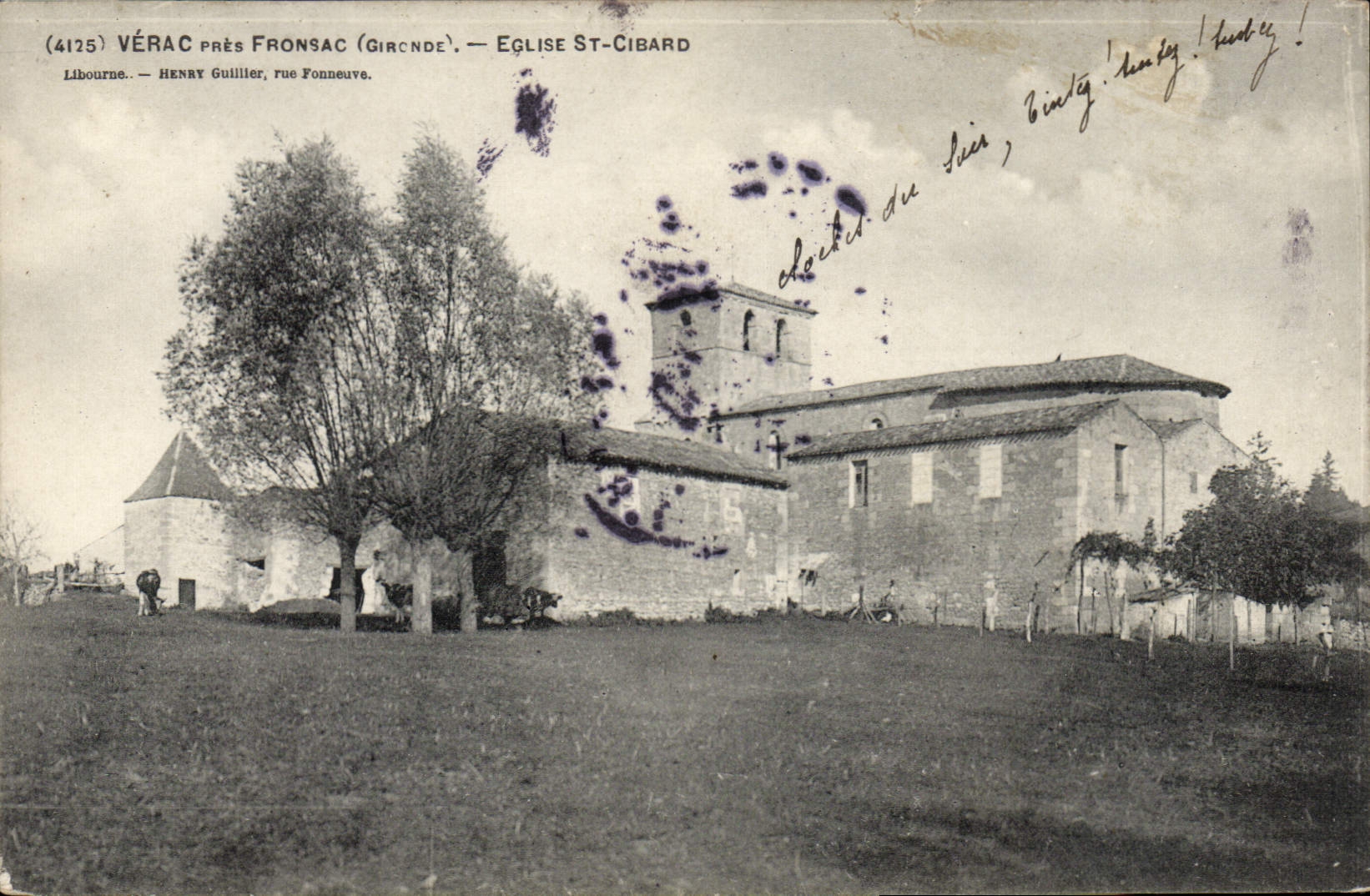 Vérac près Fronsac (Gironde) — Église Saint-Cibard — Henri Guillier, rue Fonneuve